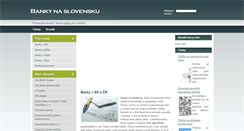 Desktop Screenshot of bankynaslovensku.com