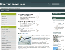 Tablet Screenshot of bankynaslovensku.com